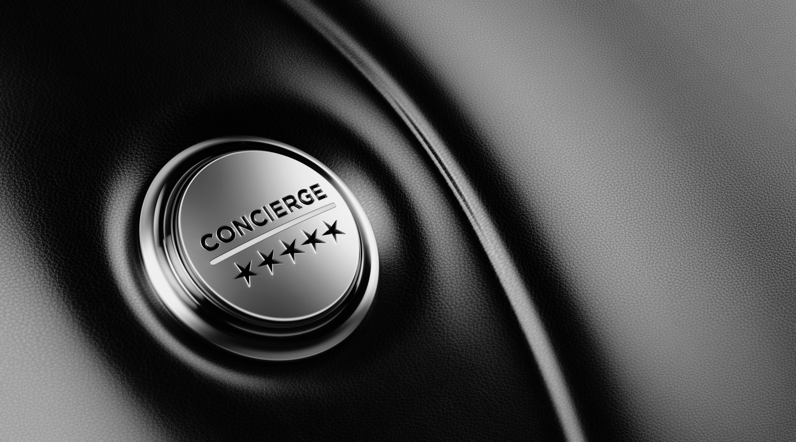 Car Start Button On Dashboard - Concierge Services Concept